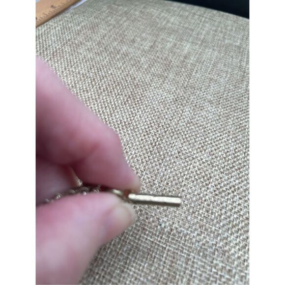 Vintage Kenneth Cole Gold Plated Necklace Double  Strand Geometric Style - Picture 9 of 11